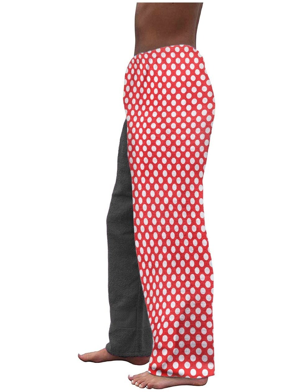 Towel Pants - Polkadot - IN STOCK Fast Shipping - Beach, Swimming, Resortwear, Boys, Girls, Adults - Paradise Towelwear