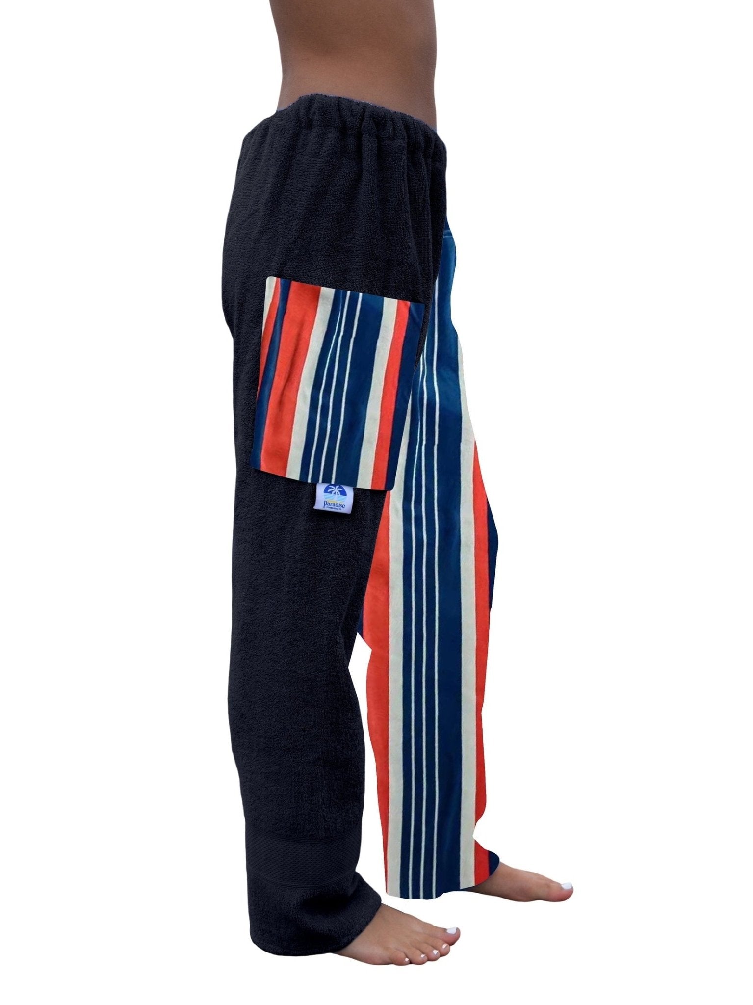 Towel Pants - Stripe Pattern - IN STOCK Fast Shipping - Beach, Swimming, Resortwear, Boys, Girls, Adults. - Paradise Towelwear