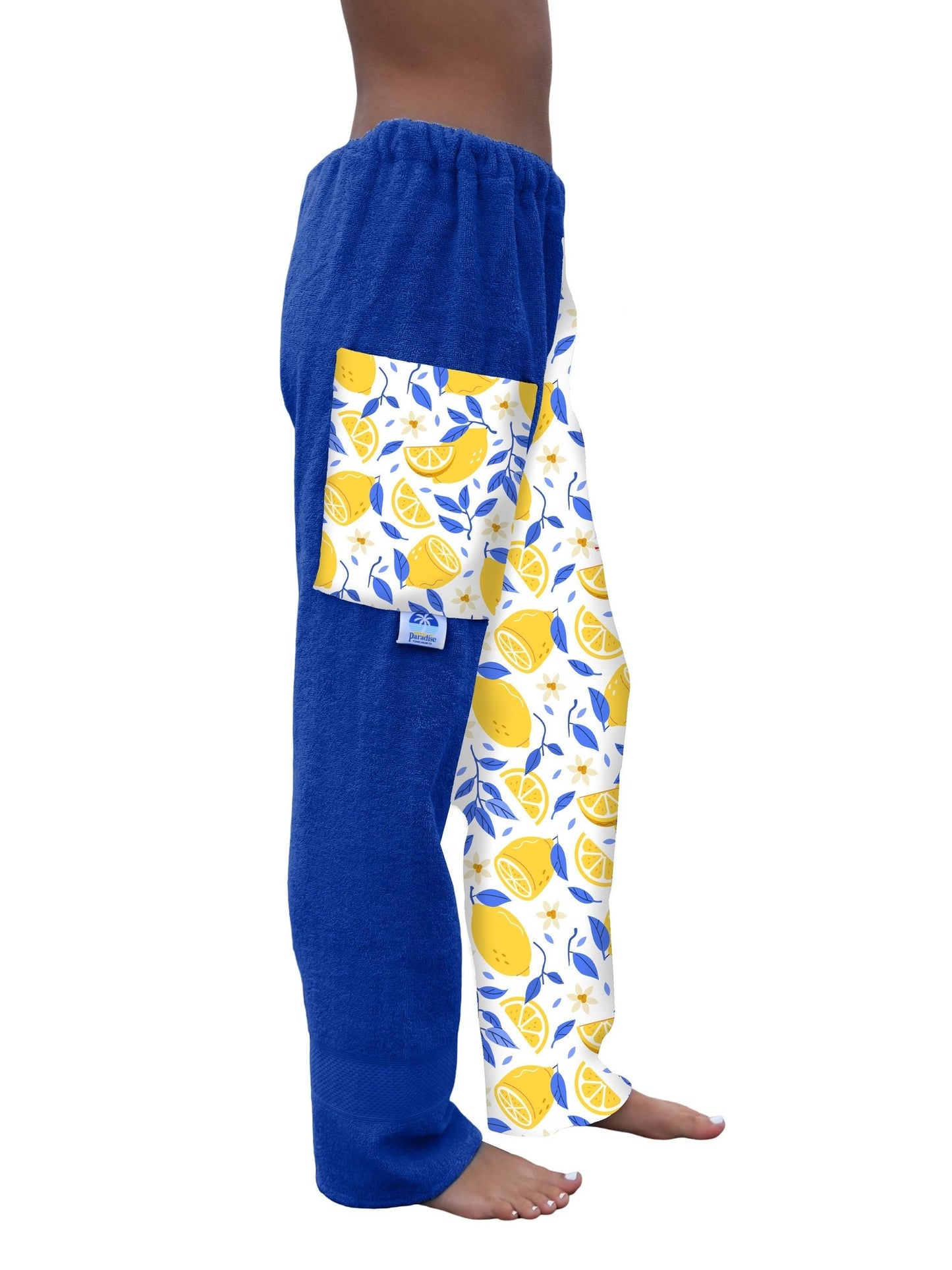 Towel Pants - Lemon Pattern - IN-STOCK Fast Shipping - Beach, Swimming, Resortwear, Boys, Girls, Adults