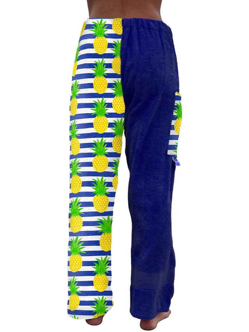 Towel Pants - Pineapple Pattern - IN STOCK Fast Shipping - Beach, Swimming, Resortwear, Boys, Girls, Adults.
