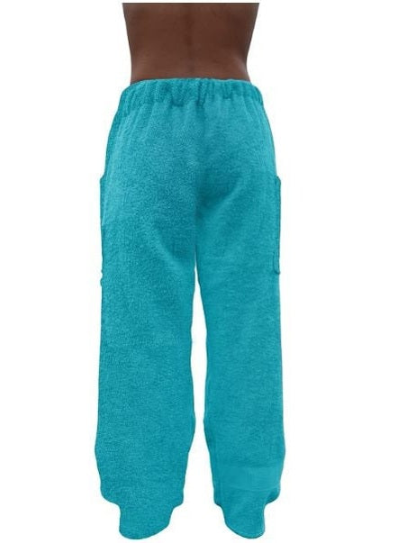 Towel Pants - Turquoise Aqua Blue - IN-STOCK Fast Shipping - Beach, Swimming, Resortwear, Boys, Girls, Adults