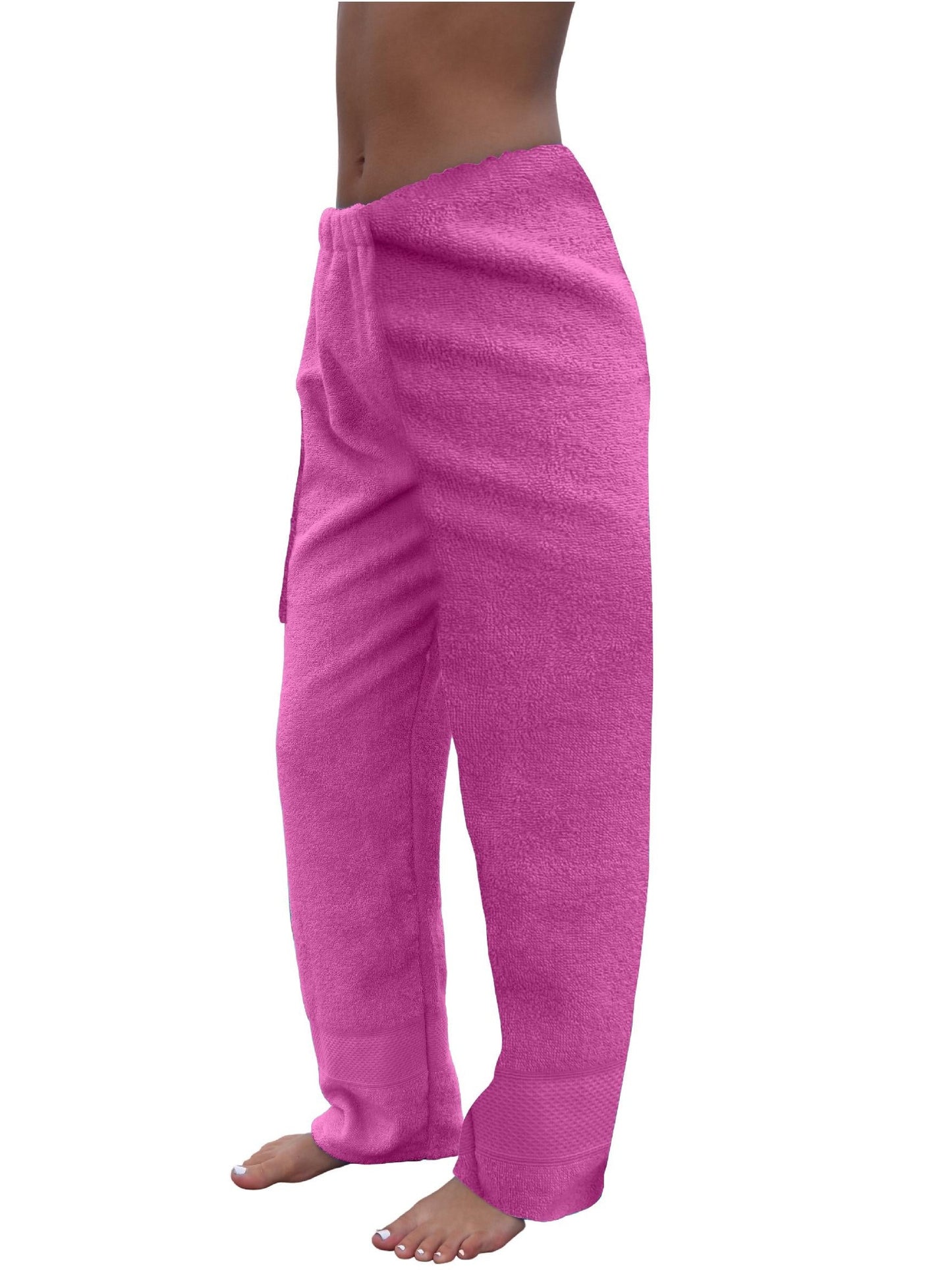 Towel Pants - Solid Pink Color - IN STOCK Fast Shipping - Beach, Swimming, Resortwear, Boys, Girls, Adults