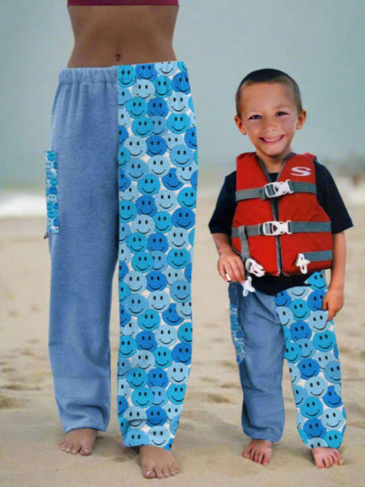 Smiley Pattern - IN-STOCK Fast Shipping - Beach, Swimming, Resortwear, Boys, Girls, Adults