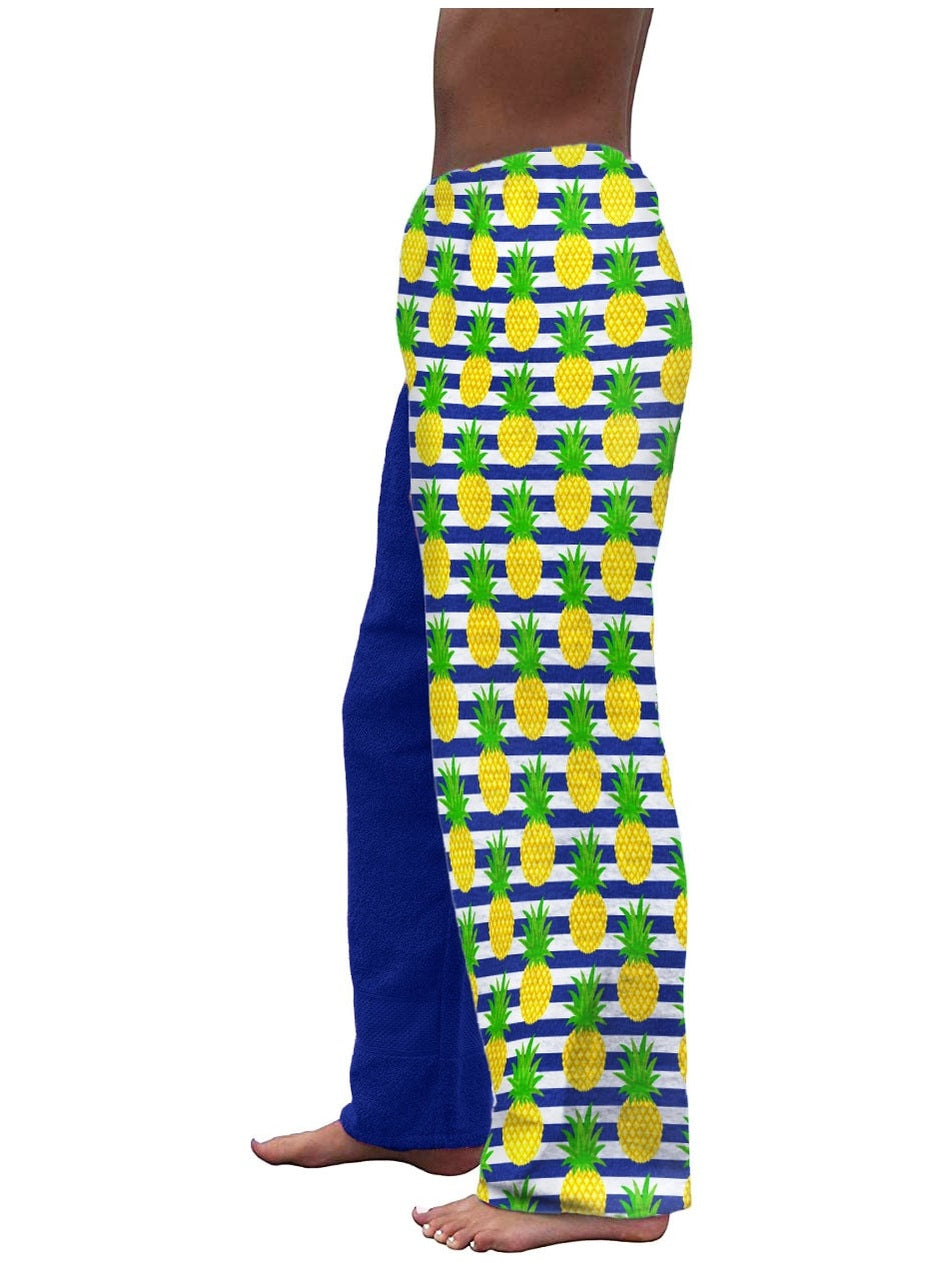Towel Pants - Pineapple Pattern - IN STOCK Fast Shipping - Beach, Swimming, Resortwear, Boys, Girls, Adults.
