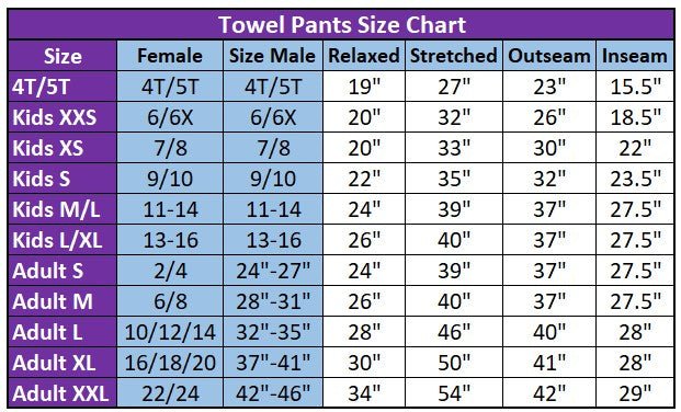 Towel Pants - CHARCOAL GREY - IN STOCK Fast Shipping - Beach, Swimming, Resortwear, Boys, Girls, AdultsTowel Pants - RED - IN STOCK Fast Shipping - Beach, Swimming, Resortwear, Boys, Girls, Adults - Paradise Towelwear