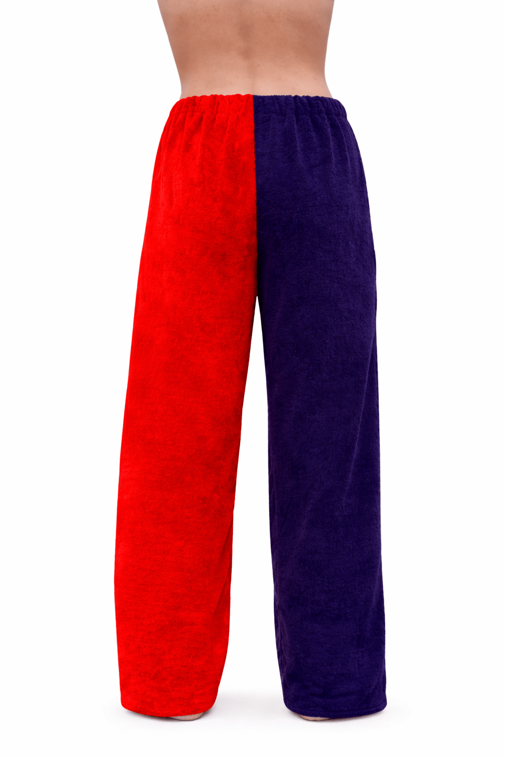 Towel Pants for Swimmers – IN STOCK Fast Shipping - Beach Coverup – Swim wear - Red & Navy - Paradise Towelwear
