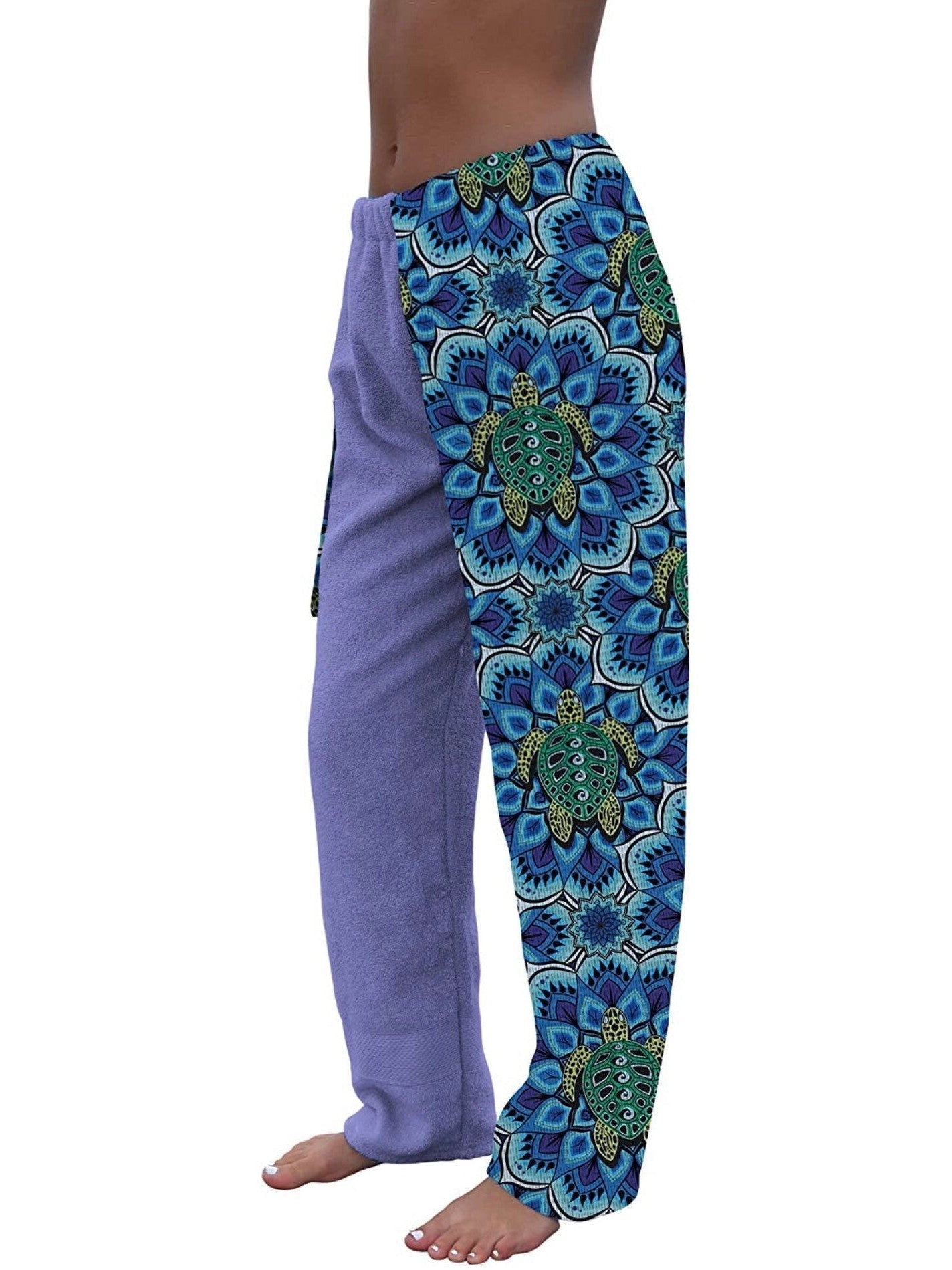 Towel Pants - Turtle Mandala - IN - STOCK Fast Shipping - Beach, Swimming, Resortwear, Boys, Girls, Adults. - Paradise Towelwear